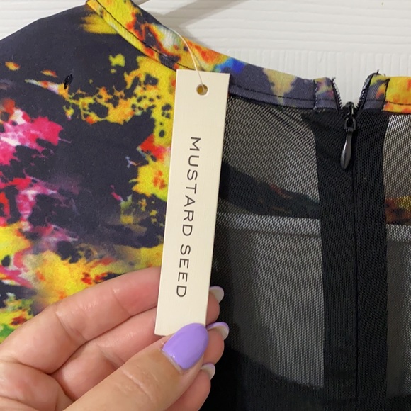 Beautiful colorful dress Mustard Seed brand small - Picture 5 of 6